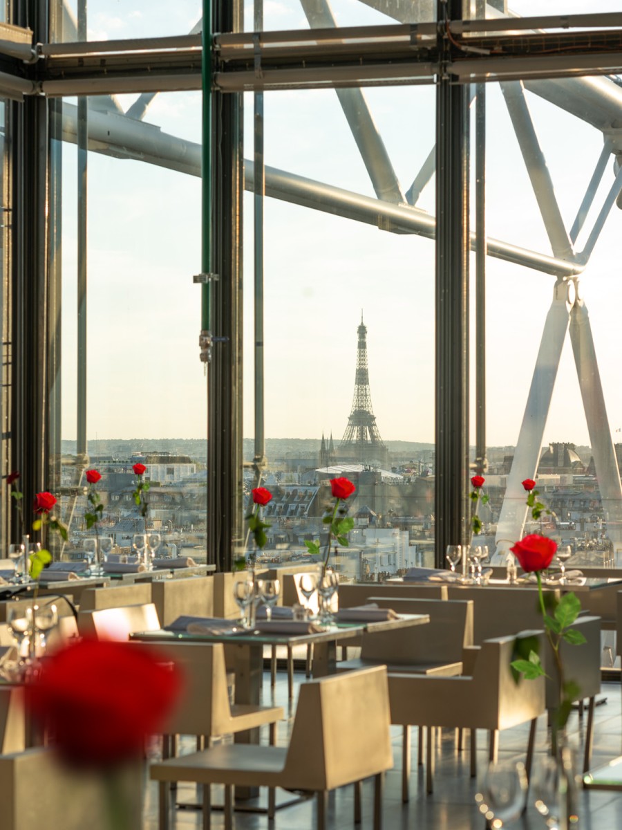 Georges | rooftop restaurant Paris | Pompidou | Eiffel Tower View